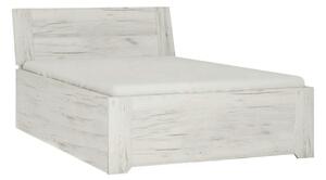 Cadru pat ANGEL 90x200 cm, alb craft, PAL melaminat, cu spatiu depozi