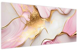Tablou - Design de marmură (120x50 cm)