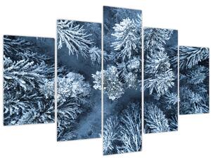 Tablou - Pădure înzăpezită (150x105 cm)