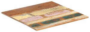 Blat de masă pătrat, 60 x 60 cm, lemn masiv reciclat, 15-16 mm