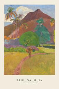 Artă imprimată A Tahitian Landscape (Special Edition) - Paul Gauguin, (26.7 x 40 cm)