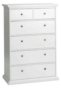 Comoda PARIS, 70306/76718, alb, PAL infoliat, 96x49x140 cm