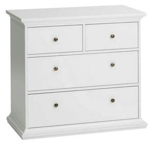 Comoda PARIS, alb, PAL infoliat, 96x49x87 cm
