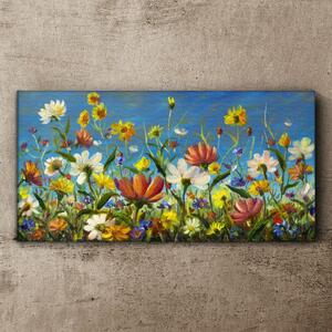 Tablou canvas pictând flori de luncă