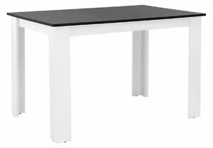 Masa KRAZ, negru/alb, PAL melaminat, 120x80x75 cm