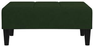 Taburet, verde închis, 78x56x32 cm, catifea