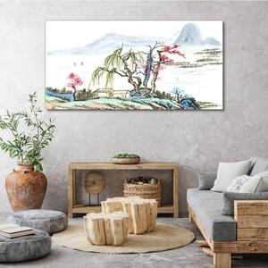 Tablou canvas Abstracția arborelui de munte