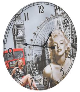Ceas de perete vintage Marilyn Monroe, 60 cm