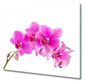 Tocator din sticla orhidee roz