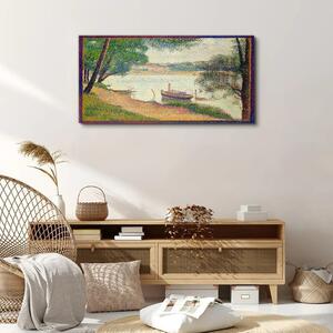 Tablou canvas Peisaj fluvial cu un Seurat