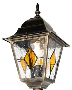 Lanterna de exterior vintage auriu antic 240 cm 2 lumini - Antigua