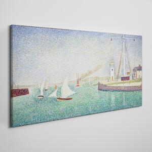 Tablou canvas Intrarea in portul Seurat