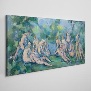 Tablou canvas Scăldatorii Paul Cézanne