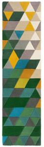 Covor traversă Prism Verde/Multicolor 60X230 cm, Flair Rugs