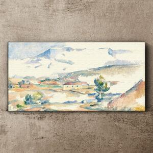 Tablou canvas Peisaj de iarnă de munți