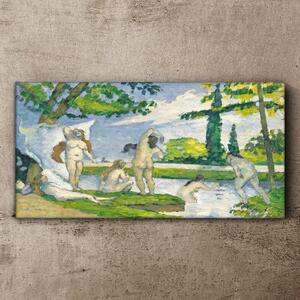 Tablou canvas Scăldatorii de Paul Cézanne