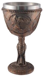 Pocal viking Corbii lui Odin (Huginn si Muninn ) 20 cm