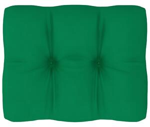 Pernă pentru canapea din paleți, verde, 50 x 40 x 10 cm