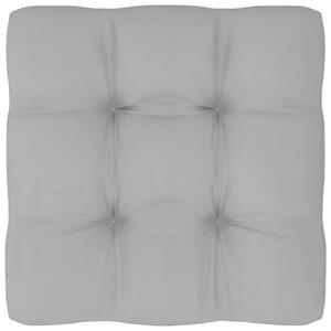 Pernă pentru canapea din paleți, gri, 50 x 50 x 10 cm, textil