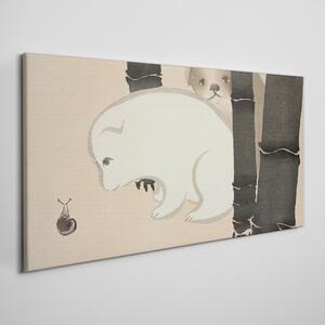 Tablou canvas Animale asiatice abstracte