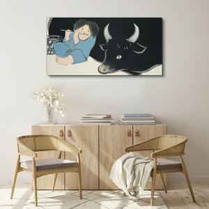 Tablou canvas Animal băiat abstract