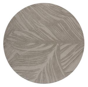 Covor Lino Leaf Gri 160X160 cm, rotund, Flair Rugs