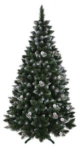 Pom de Crăciun exclusiv acoperit cu zăpadă, pin cu conuri de pin 220 cm