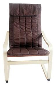 Scaun gradina TORSTEN, maro/bej, material sintetic/lemn de mesteacan