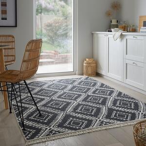 Covor Alix Recycled Rug MONOCROM/Negru 80X150 cm, Flair Rugs