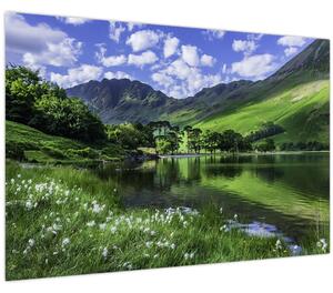 Tablou - Peisaj cu un lac (90x60 cm)