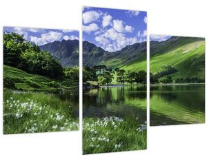 Tablou - Peisaj cu un lac (90x60 cm)