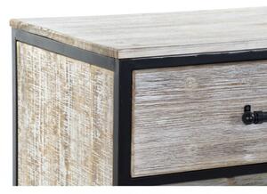 Comoda, DKD Home Decor, 61 x 40 x 103 cm, lemn/metal, gri/negru