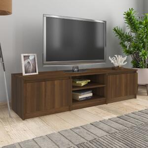 Comodă TV, stejar maro, 140x40x35,5 cm, lemn prelucrat