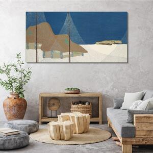 Tablou canvas Abstract Snow Hut Sky