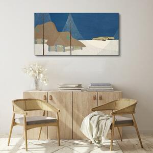 Tablou canvas Abstract Snow Hut Sky
