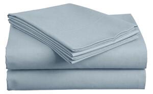 Cearsaf din bumbac 140x240 cm albastru deschis, 100% bumbac