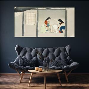 Tablou canvas Femeie de cabană abstractă