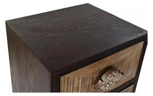Comoda inalta, DKD Home Décor, 45 x 40 x 110 cm, lemn de brad/mf, maro