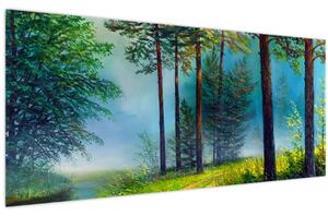 Tablou - Pictură în ulei de peisaj (120x50 cm)