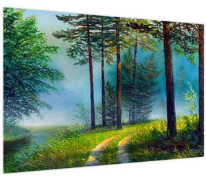 Tablou - Pictură în ulei de peisaj (90x60 cm)