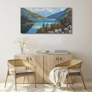Tablou canvas Pictura lac de munte