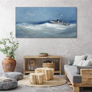Tablou canvas Pictură ocean mare navă
