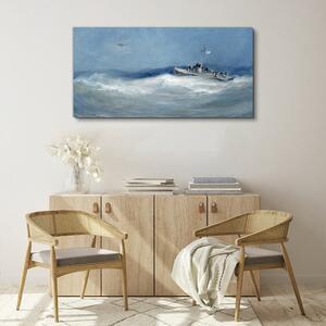 Tablou canvas Pictură ocean mare navă