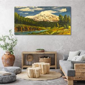 Tablou canvas Pictura norilor de munte