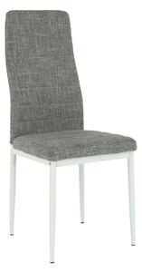 Scaun COLETA NOVA, gri/alb, textil/metal, 41x49x96 cm