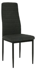 Scaun COLETA NOVA, gri inchis/negru, textil/metal, 41x49x96 cm