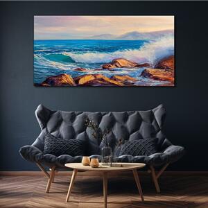 Tablou canvas pictând valurile oceanului