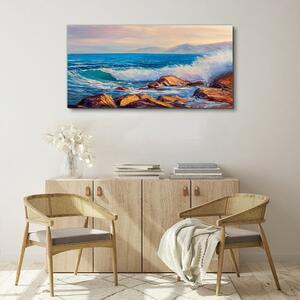 Tablou canvas pictând valurile oceanului