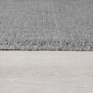 Covor Textured Wool Border GREY MARL 200X290 cm, Flair Rugs