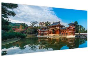 Tablou - Templul Byodo-in, Japonia (120x50 cm)